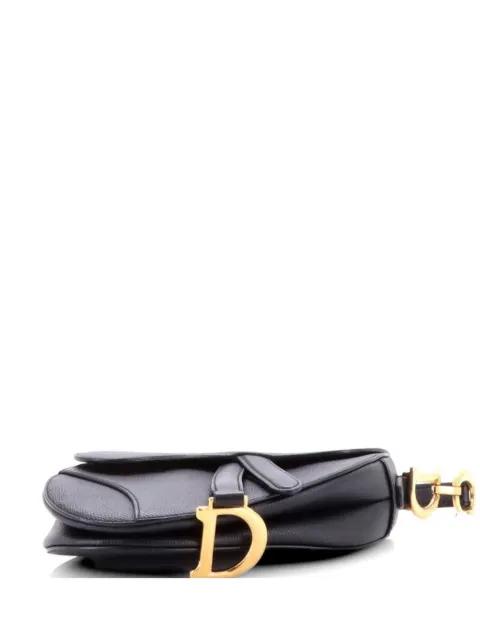 Saddle Handbag Leather Mini shoulder bag by CHRISTIAN DIOR 