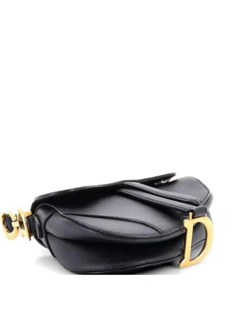 Saddle Handbag Leather Mini shoulder bag by CHRISTIAN DIOR 