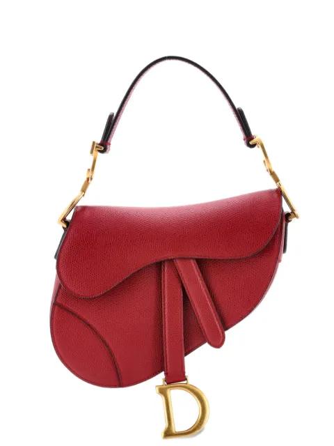 Saddle Handbag Leather Mini shoulder bag by CHRISTIAN DIOR 
