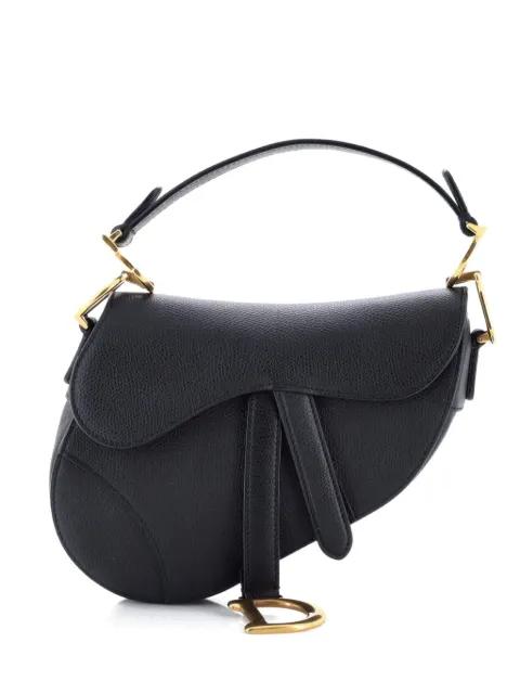 Saddle Handbag Leather Mini shoulder bag by CHRISTIAN DIOR 