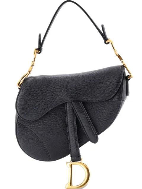 Saddle Handbag Leather Mini shoulder bag by CHRISTIAN DIOR 