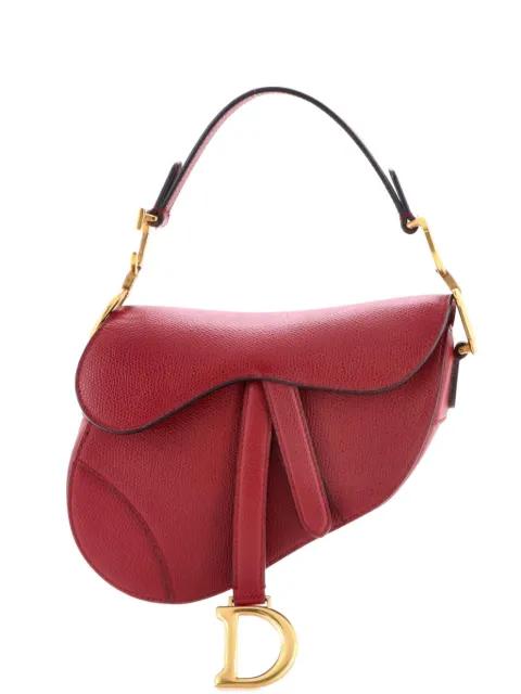 Saddle Handbag Leather Mini shoulder bag by CHRISTIAN DIOR 