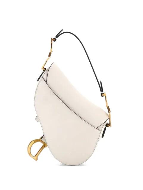 Saddle Handbag Leather Mini shoulder bag by CHRISTIAN DIOR 