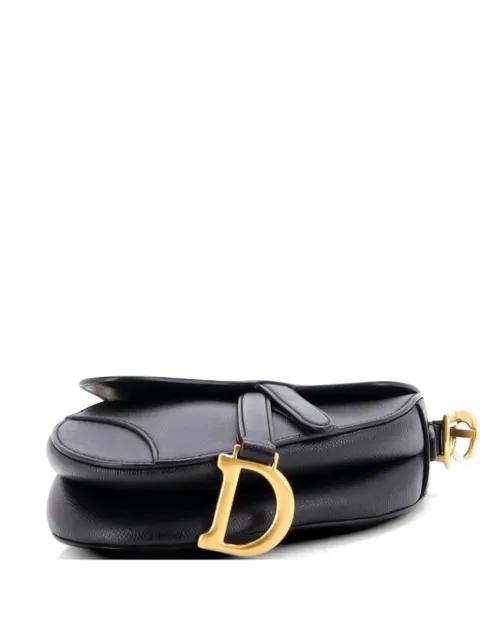 Saddle Handbag Leather Mini shoulder bag by CHRISTIAN DIOR 
