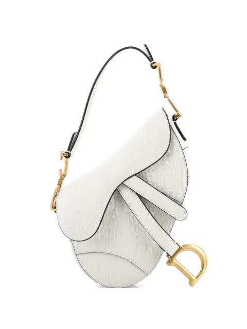 Saddle Handbag Leather Mini shoulder bag by CHRISTIAN DIOR 