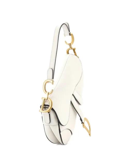 Saddle Handbag Leather Mini shoulder bag by CHRISTIAN DIOR 