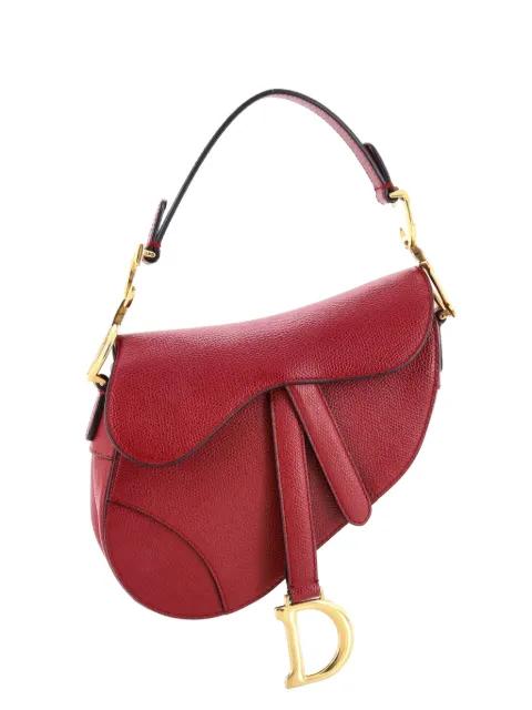 Saddle Handbag Leather Mini shoulder bag by CHRISTIAN DIOR 
