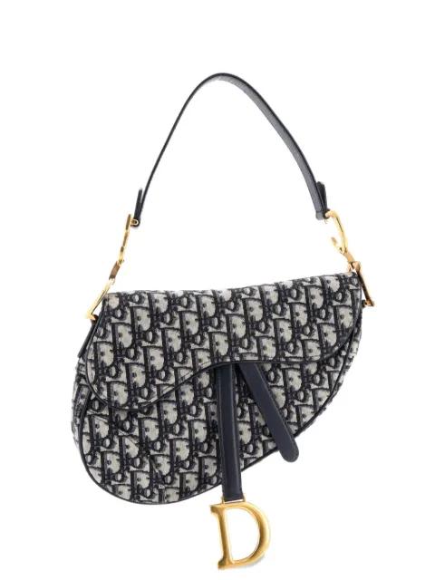Saddle Handbag Oblique Canvas Medium shoulder bag by CHRISTIAN DIOR 
