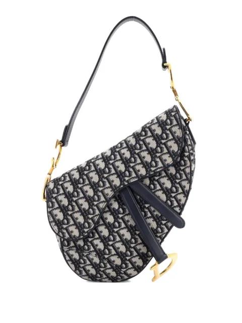 Saddle Handbag Oblique Canvas Medium shoulder bag by CHRISTIAN DIOR 