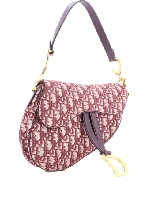 Saddle Handbag Oblique Canvas Medium shoulder bag by CHRISTIAN DIOR 