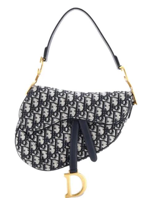 Saddle Handbag Oblique Canvas Medium shoulder bag by CHRISTIAN DIOR 