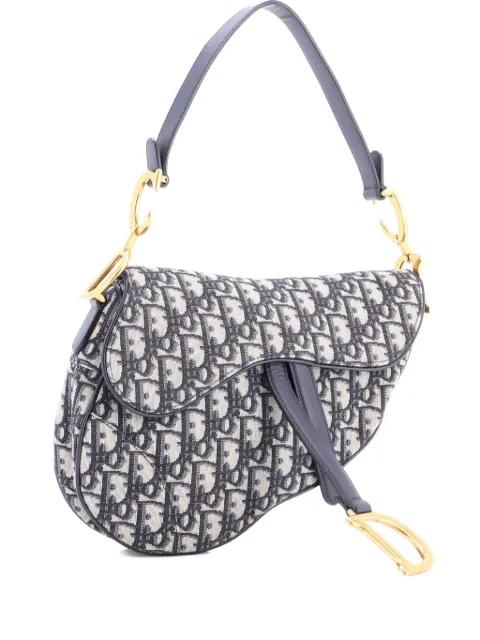 Saddle Handbag Oblique Canvas Medium shoulder bag by CHRISTIAN DIOR 