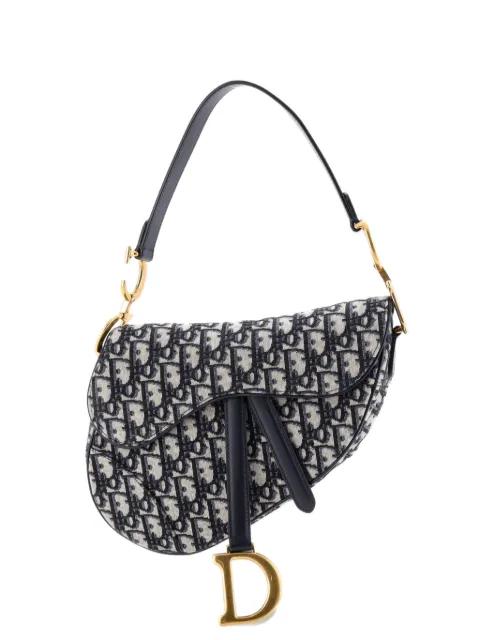 Saddle Handbag Oblique Canvas Medium shoulder bag by CHRISTIAN DIOR 