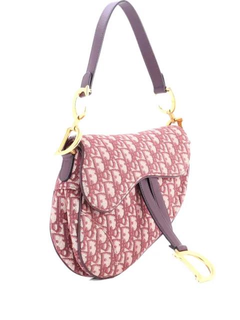 Saddle Handbag Oblique Canvas Medium shoulder bag by CHRISTIAN DIOR 