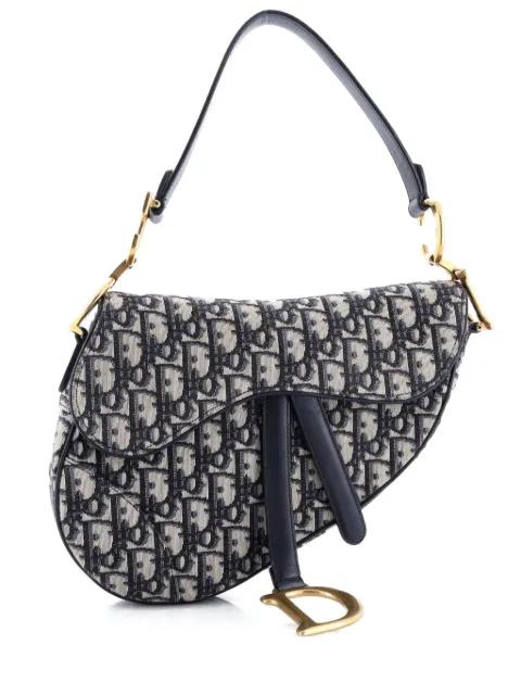 Saddle Handbag Oblique Canvas Medium shoulder bag by CHRISTIAN DIOR 