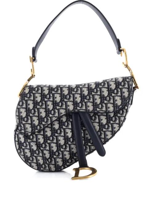 Saddle Handbag Oblique Canvas Medium shoulder bag by CHRISTIAN DIOR 