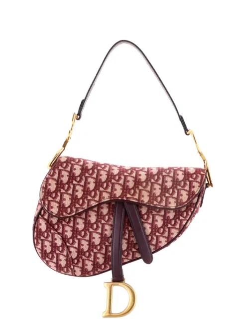 Saddle Handbag Oblique Canvas Medium shoulder bag by CHRISTIAN DIOR 