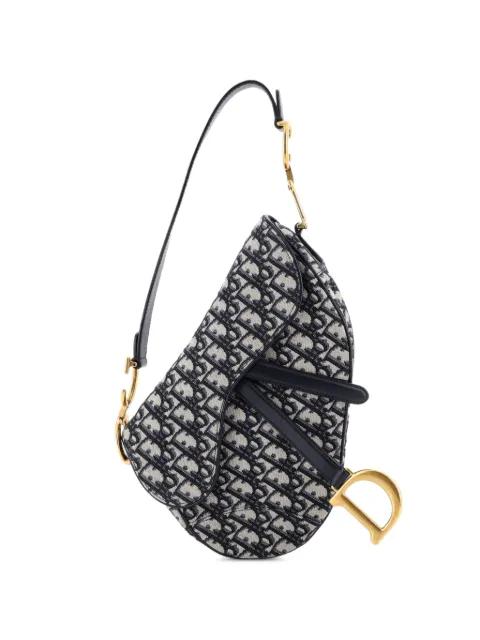 Saddle Handbag Oblique Canvas Medium shoulder bag by CHRISTIAN DIOR 