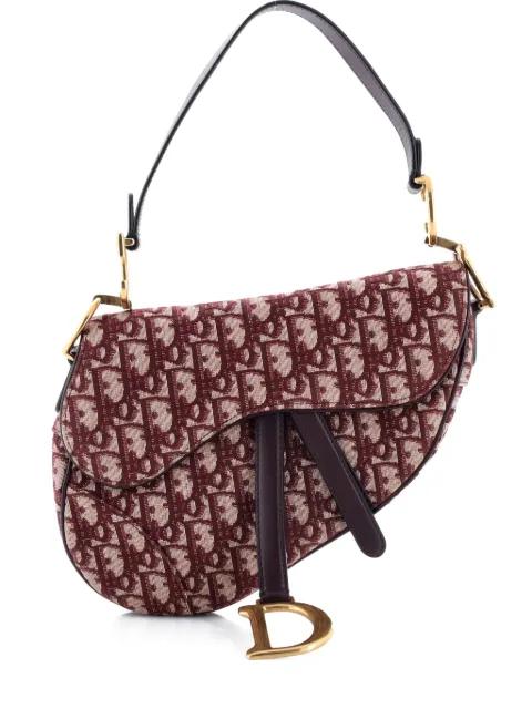 Saddle Handbag Oblique Canvas Medium shoulder bag by CHRISTIAN DIOR 