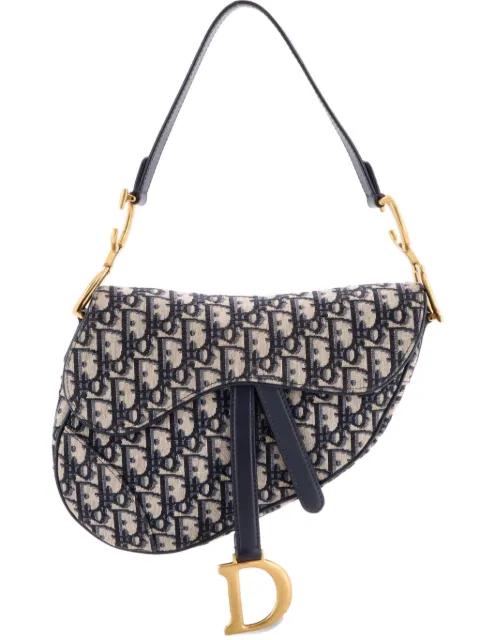 Saddle Handbag Oblique Canvas Medium shoulder bag by CHRISTIAN DIOR 
