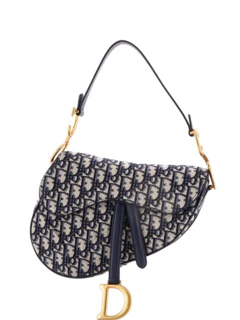 Saddle Handbag Oblique Canvas Medium shoulder bag by CHRISTIAN DIOR 
