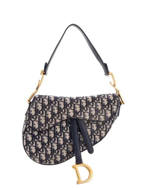 Saddle Handbag Oblique Canvas Medium shoulder bag by CHRISTIAN DIOR 