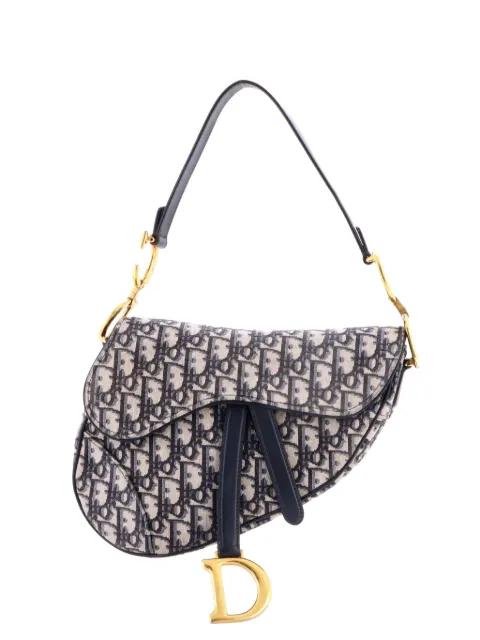 Saddle Handbag Oblique Canvas Medium shoulder bag by CHRISTIAN DIOR 