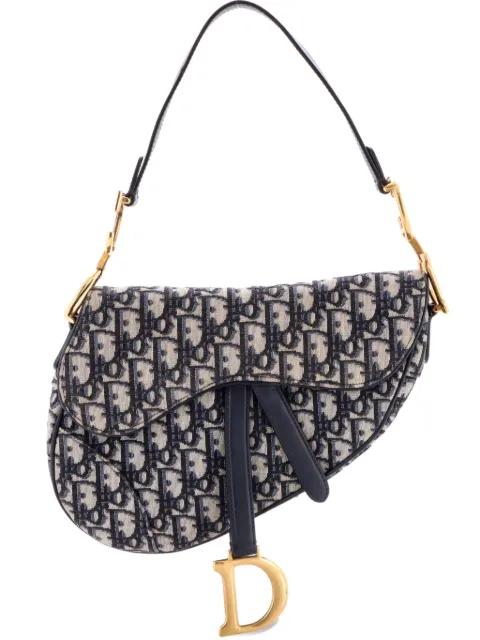 Saddle Handbag Oblique Canvas Medium shoulder bag by CHRISTIAN DIOR 