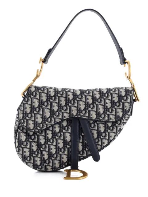 Saddle Handbag Oblique Canvas Medium shoulder bag by CHRISTIAN DIOR 