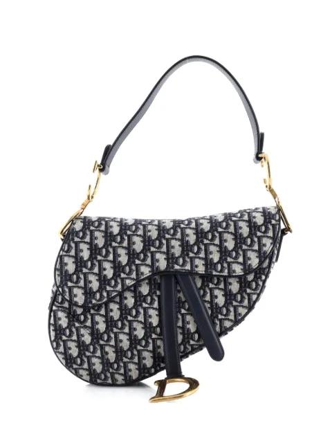 Saddle Handbag Oblique Canvas Medium shoulder bag by CHRISTIAN DIOR 