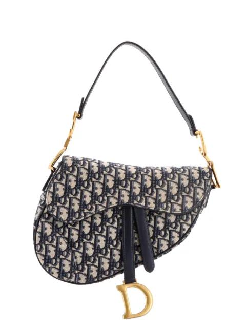 Saddle Handbag Oblique Canvas Medium shoulder bag by CHRISTIAN DIOR 