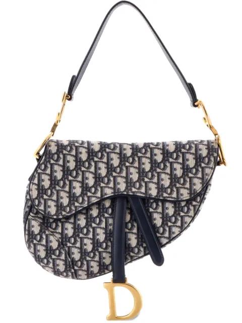 Saddle Handbag Oblique Canvas Medium shoulder bag by CHRISTIAN DIOR 