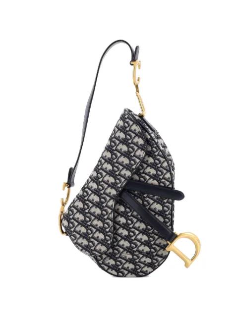 Saddle Handbag Oblique Canvas Medium shoulder bag by CHRISTIAN DIOR 