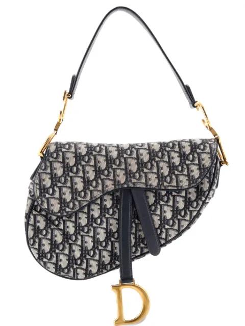 Saddle Handbag Oblique Canvas Medium shoulder bag by CHRISTIAN DIOR 