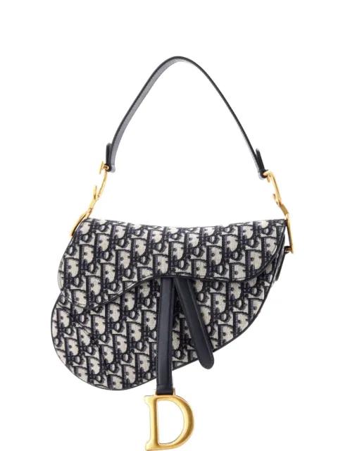 Saddle Handbag Oblique Canvas Medium shoulder bag by CHRISTIAN DIOR 