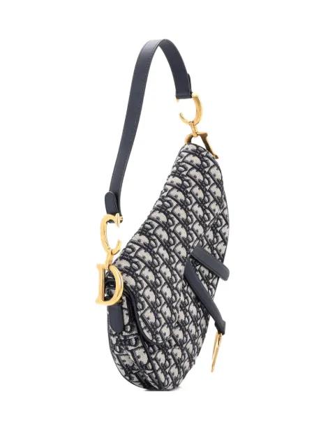 Saddle Handbag Oblique Canvas Medium shoulder bag by CHRISTIAN DIOR 