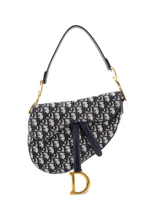 Saddle Handbag Oblique Canvas Medium shoulder bag by CHRISTIAN DIOR 