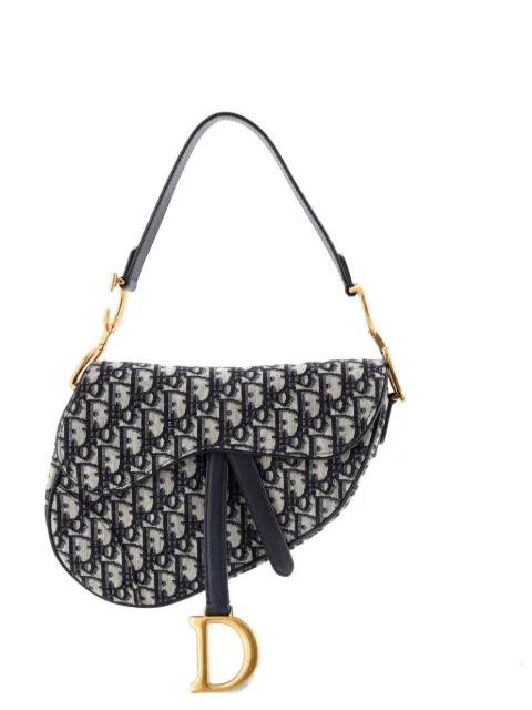 Saddle Handbag Oblique Canvas Medium shoulder bag by CHRISTIAN DIOR 