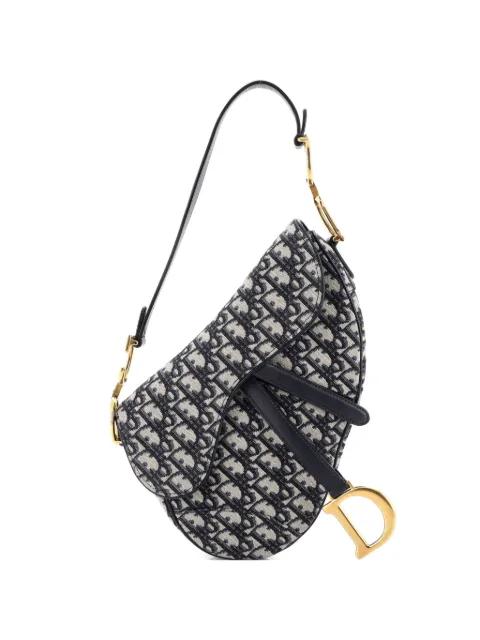 Saddle Handbag Oblique Canvas Medium shoulder bag by CHRISTIAN DIOR 