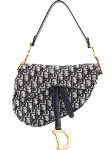 Saddle Handbag Oblique Canvas Medium shoulder bag by CHRISTIAN DIOR 