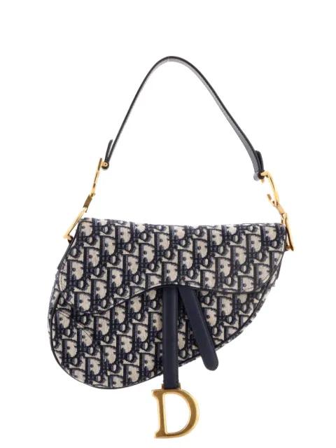 Saddle Handbag Oblique Canvas Medium shoulder bag by CHRISTIAN DIOR 
