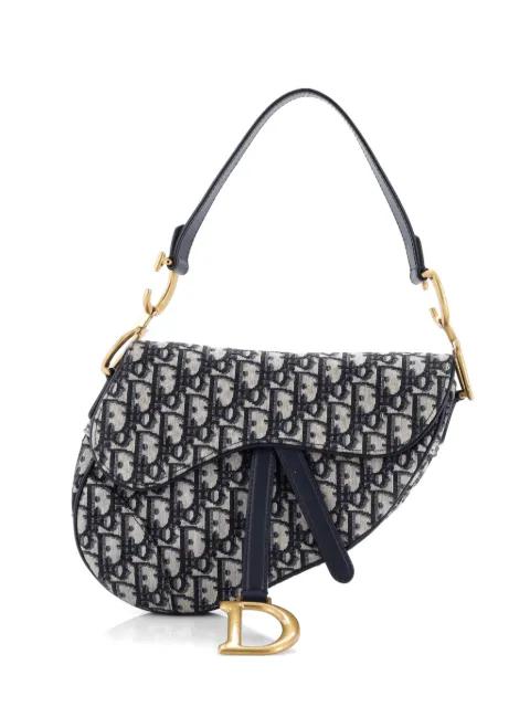 Saddle Handbag Oblique Canvas Medium shoulder bag by CHRISTIAN DIOR 
