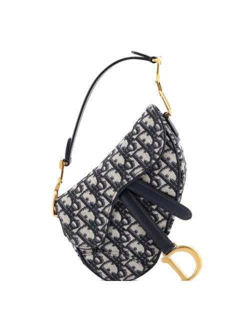 Saddle Handbag Oblique Canvas Mini shoulder bag by CHRISTIAN DIOR 