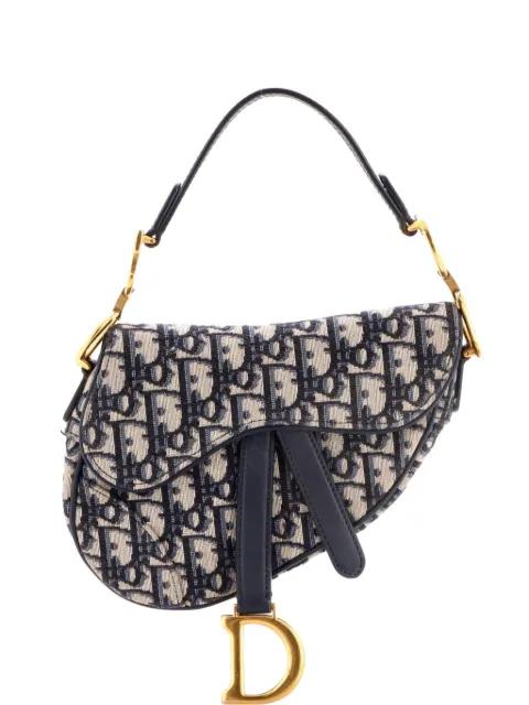 Saddle Handbag Oblique Canvas Mini shoulder bag by CHRISTIAN DIOR 