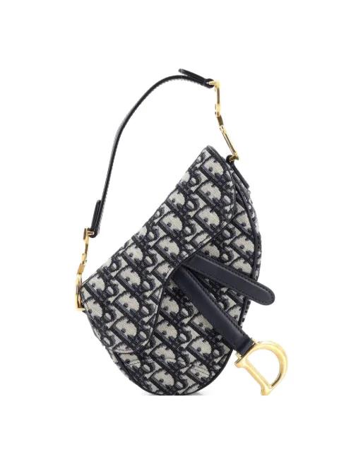 Saddle Handbag Oblique Canvas Mini shoulder bag by CHRISTIAN DIOR 