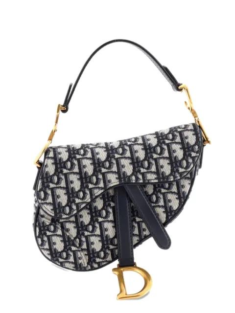 Saddle Handbag Oblique Canvas Mini shoulder bag by CHRISTIAN DIOR 