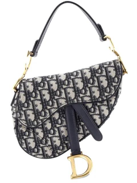 Saddle Handbag Oblique Canvas Mini shoulder bag by CHRISTIAN DIOR 