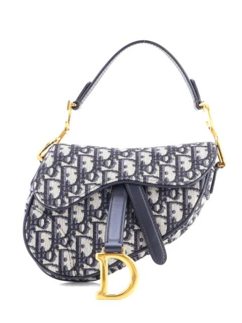 Saddle Handbag Oblique Canvas Mini shoulder bag by CHRISTIAN DIOR 