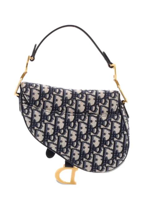 Saddle Handbag Oblique Canvas Mini shoulder bag by CHRISTIAN DIOR 