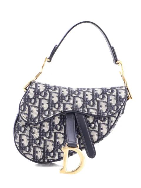 Saddle Handbag Oblique Canvas Mini shoulder bag by CHRISTIAN DIOR 